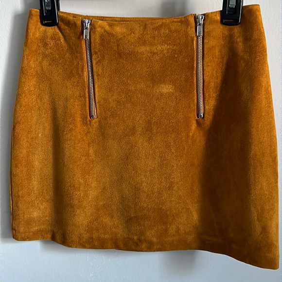 Forever 21 90s Mustard Flare Button Down Skirt 100% Cotton
